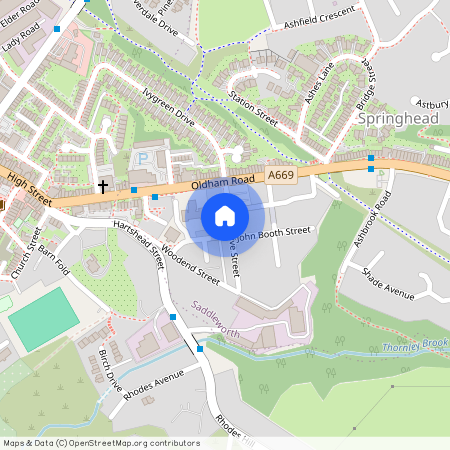 Co-Operative Street, Springhead, Saddleworth, OL4