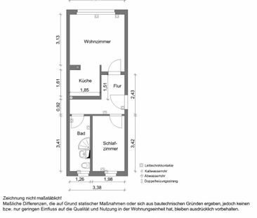 Kleine 2-Raumwohnung in sehr ruhiger Lage zu vermieten - Photo 2
