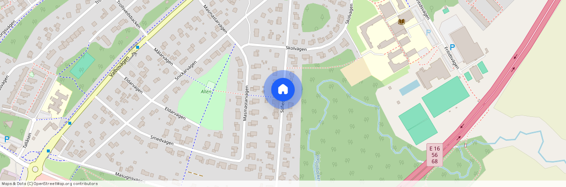 Sofiedalsvägen, Valbo