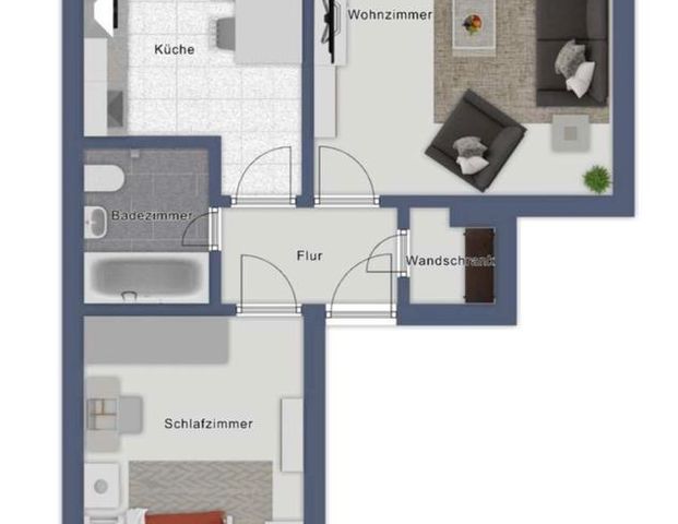 Mietwohnung 2 Zimmer in WI-Klarenthal (wird derzeit saniert) - Foto 1