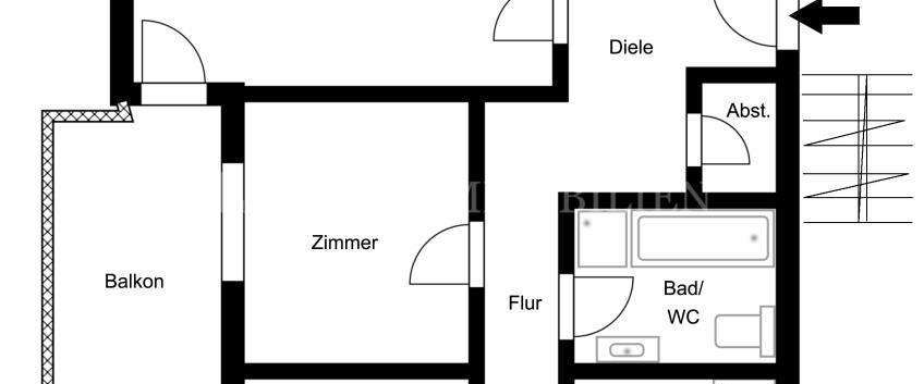 Helle 4-Zimmer-Wohnung mit Balkon in S-Hoffeld - Foto 1