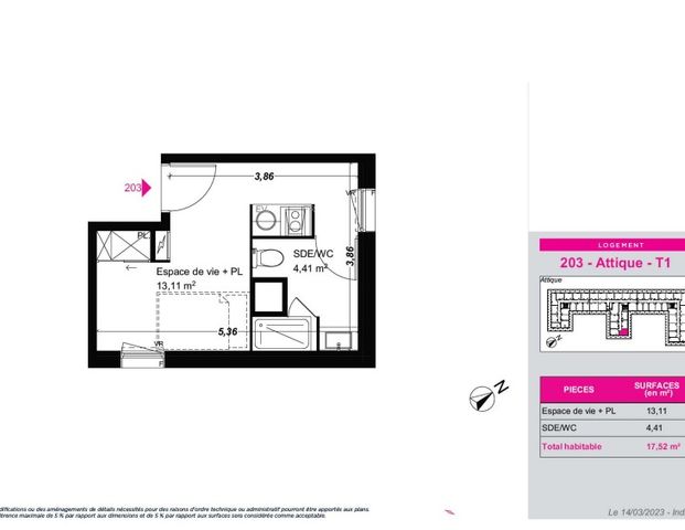 Location Appartement 1 pièce 17m² FRANQUEVILLE ST PIERRE 76520 - Photo 1