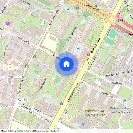 ul. Wojewódzka 3, Sady, Kielce, świętokrzyskie