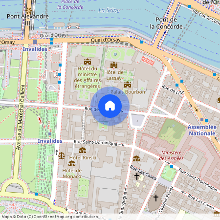 Rue de l'Universite entre Bvd St Germain et Quai Voltaire 75007 Paris (7e arrondissement)