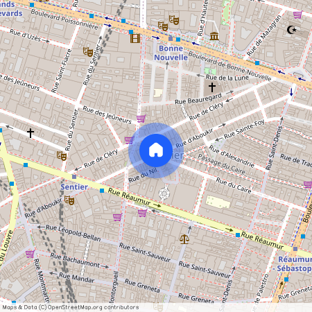 Rue d'Aboukir et rue de Damiette 75002 Paris (2e arrondissement)