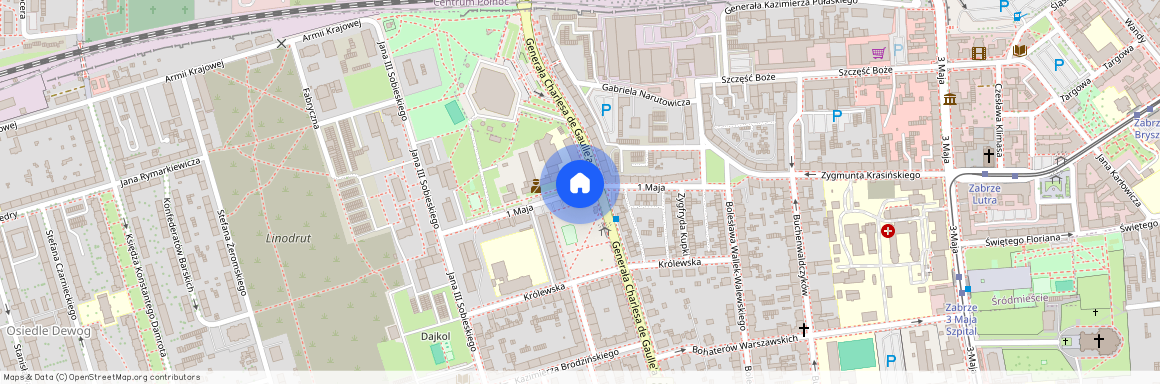 Centrum Południe, ul. 1 Maja, Zabrze