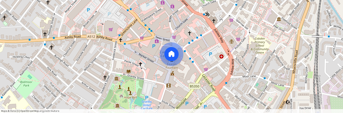 Market Place, Town Centre, Loughborough LE11