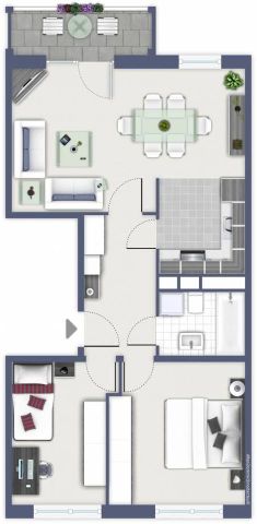 Helle 3-Raumwohnung mit Wanne und Balkon - Photo 5