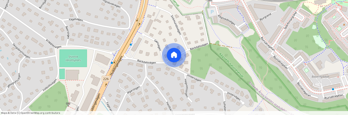 Bäckdalsvägen, Huddinge