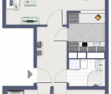 3-Raumwohnung mit Dusche und Aufzug - Foto 1