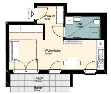Neubauprojekt „Herz & Heim“ in Simmering - 1 Zimmer-Wohnung mit Log... - Photo 6