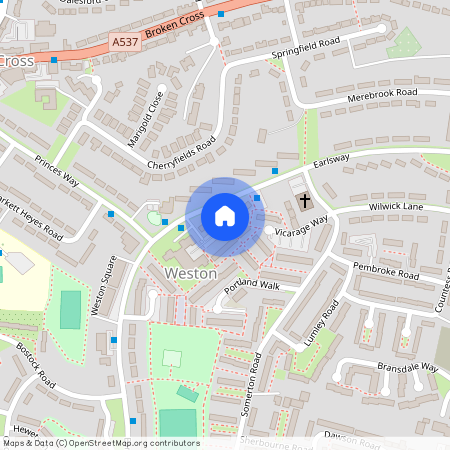 Peveril Walk, Macclesfield, Cheshire, SK11