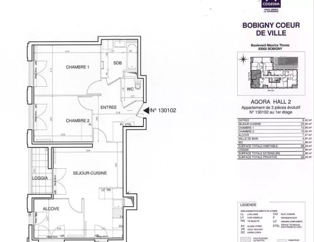 location Appartement T3 DE 66.9m² À BOBIGNY - Photo 1
