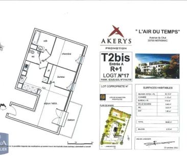 Appartement à louer 3 pièces 58.6m² - Photo 2
