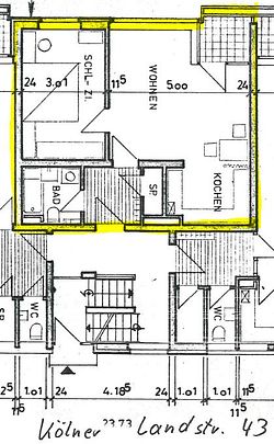 2-Zimmer-Wohnung in Düren, Kölner Landstraße 43 - Foto 1