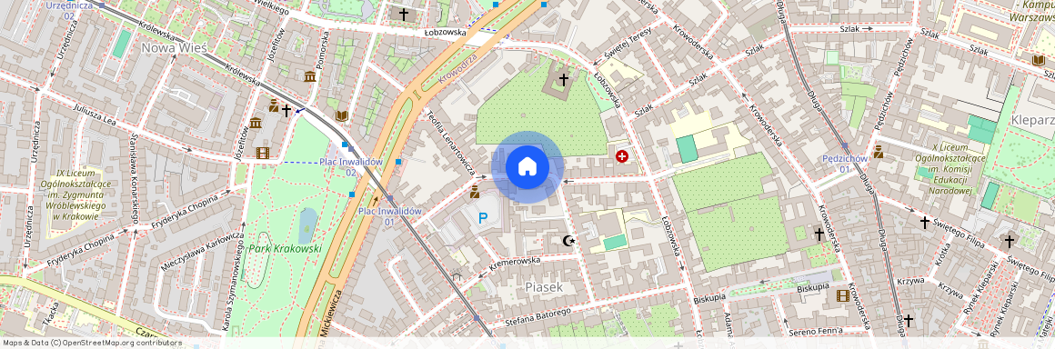 ul. Henryka Siemiradzkiego, Piasek, Stare Miasto, Kraków, małopolskie