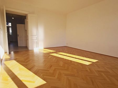 ROCHUSMARKT-NÄHE, sonnige 103 m2 Altbau, 3 Zimmer, WG-geeignet, Küche, Wannenbad, Parketten, Geusaugasse - Foto 3