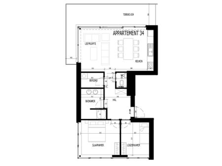 Appartement met 2 kamers en parkeerplaats - Foto 5