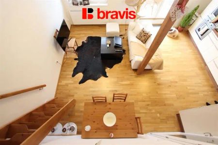 Pronájem bytu 2+kk, ul. Dřevařská, Brno - Veveří, částečně zařízený, spací galerie, šatna, dvě terasy - Photo 3