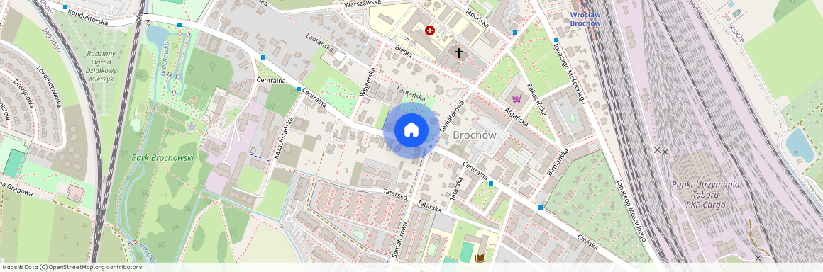 ul. Centralna, Brochów, Krzyki, Wrocław, dolnośląskie