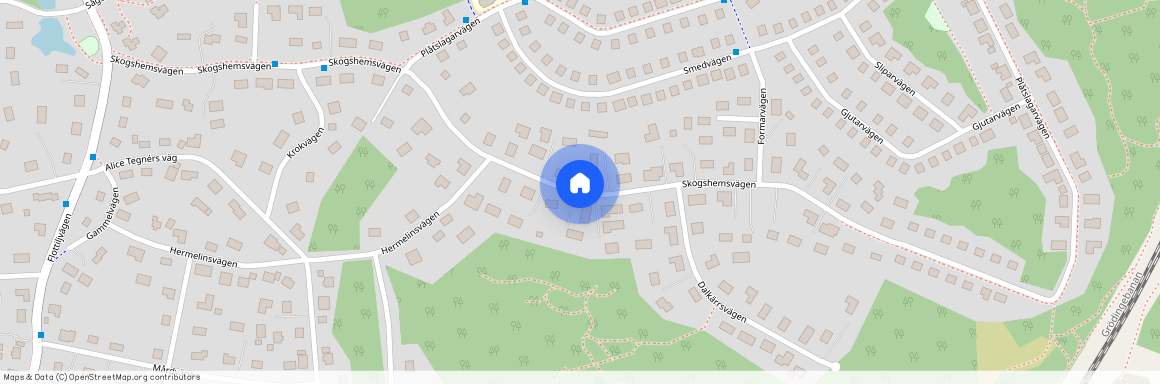 Skogshemsvägen, Tullinge