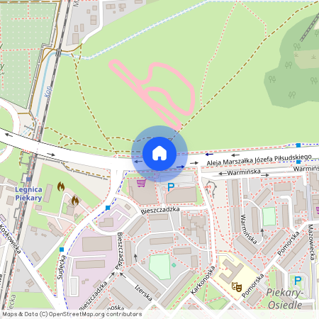 al. marsz. Józefa Piłsudskiego, Legnica, dolnośląskie