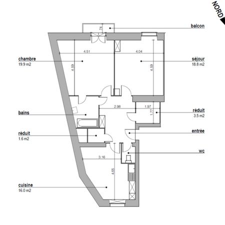 3 Zimmer, 78 m², 4. Stock - Photo 3