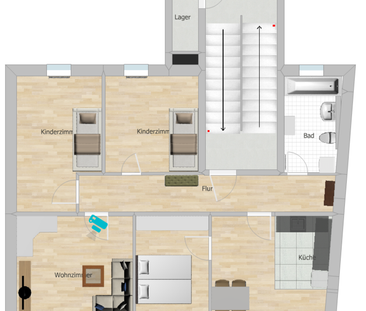 Traumhafter Blick ins Erzgebirge: Stilvolle 4-Zimmer-Altbauwoh - Photo 1