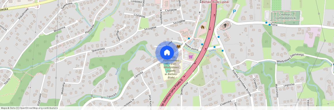 ul. Lipnicka, Lipnik, Bielsko-Biała, śląskie