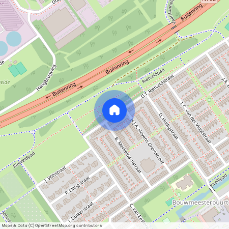 Bouwmeesterbuurt Noord, 1333 LG, G.T. Rietveldstraat, Almere