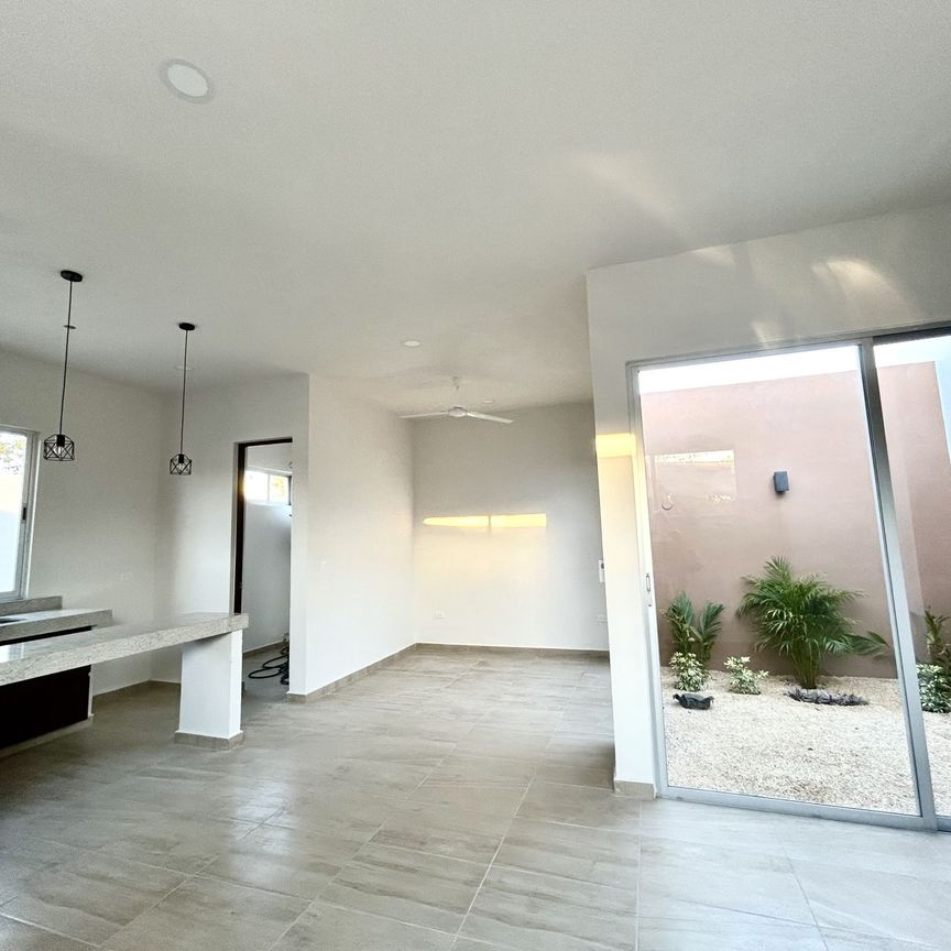Casa de 1 planta, 2 recámaras, sin amueblar, en Temozón. - Foto 1