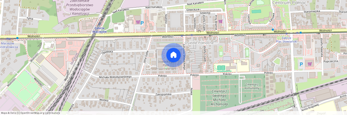 ul. Juliusza Słowackiego, Centrum Północ, Zabrze, śląskie