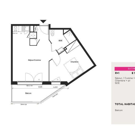 Location Appartement 2 pièces 42m² EAUNES 31600 - Photo 2