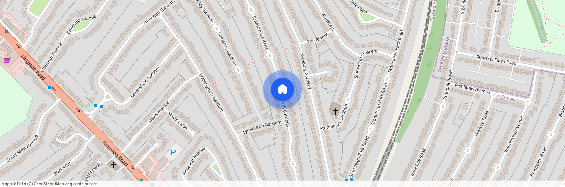 Seaforth Gardens, Stoneleigh, Surrey. KT19