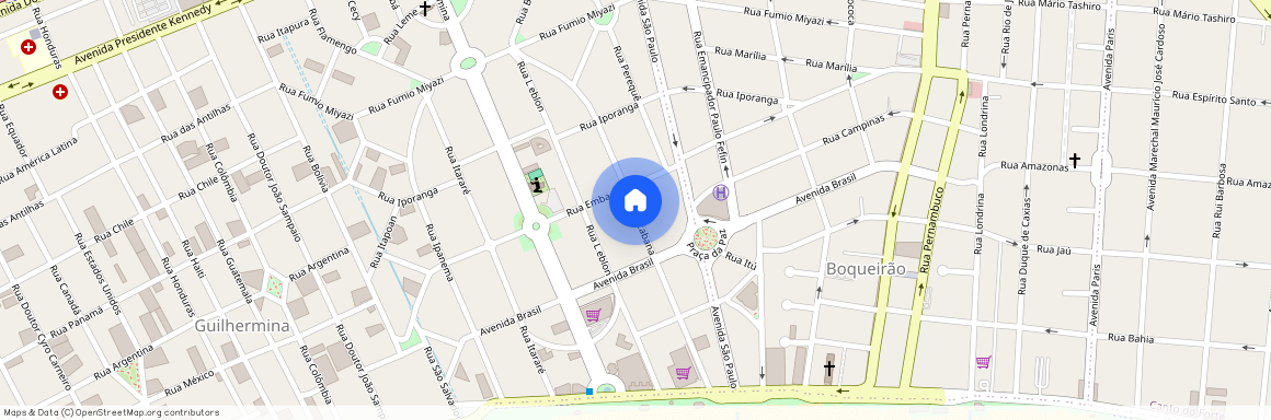 Rua Copacabana - Vila Guilhermina, Praia Grande - SP
