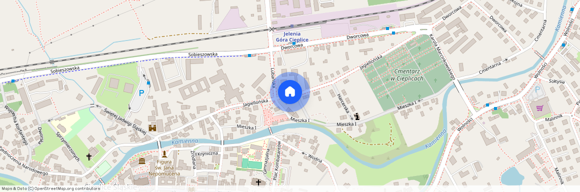 ul. Jagiellońska, Cieplice Śląskie-Zdrój, Jelenia Góra, dolnośląskie