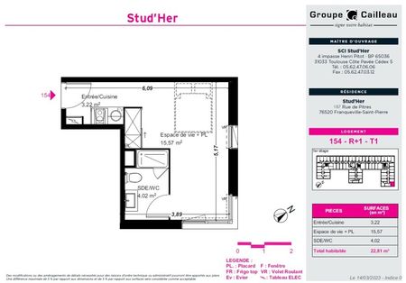 Location Appartement 1 pièce 22m² FRANQUEVILLE ST PIERRE 76520 - Photo 4