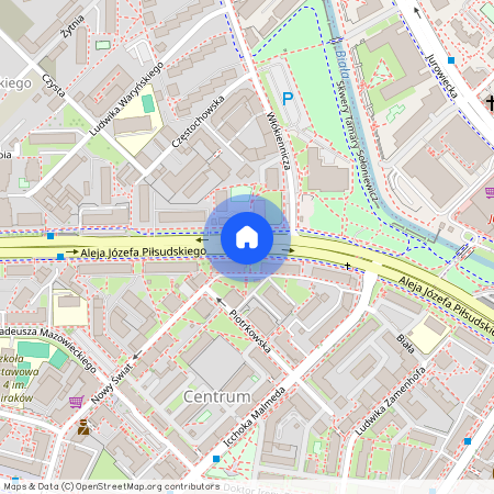 ul. Aleja Józefa Piłsudskiego, Centrum, Białystok, podlaskie