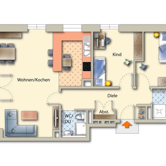 5751: Langenfeld (Rheinland)! Moderne 3-Zimmerwohnung in bevorzugter Lage! - Photo 1