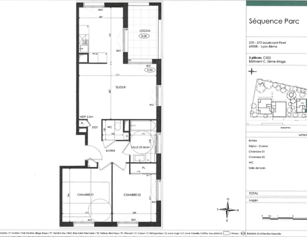 A LOUER SANS FRAIS - T3 A LYON 8EME: RESIDENCE "SEQUENCE PARC" - Photo 1