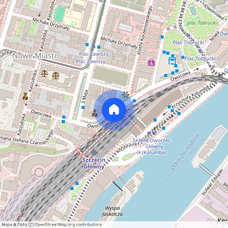 ul. Owocowa, Nowe Miasto, Śródmieście, Szczecin, zachodniopomorskie