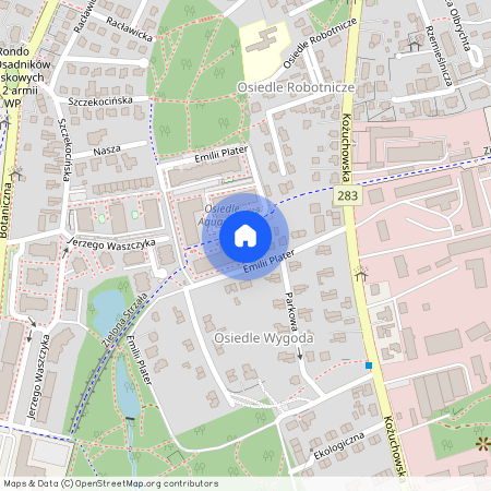 ul. Emilii Plater, Centrum, Zielona Góra, lubuskie