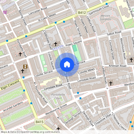 Colville Terrace, Notting Hill, London, W11