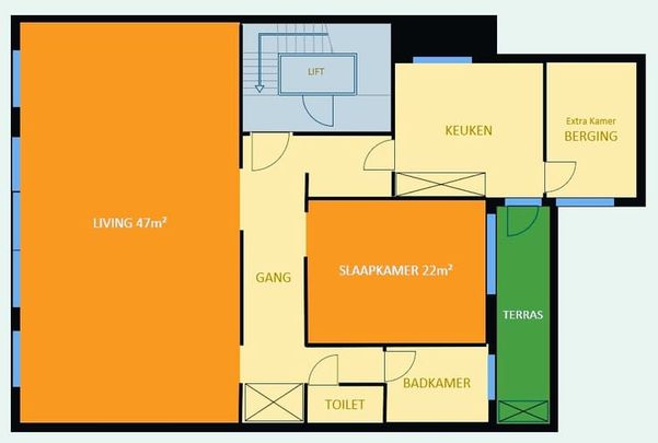 Appartement te huur - Foto 1