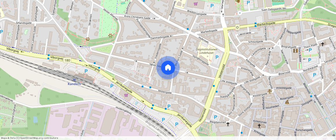 Randers C, **, 1. tv., Søren Møllers Gade, 8900