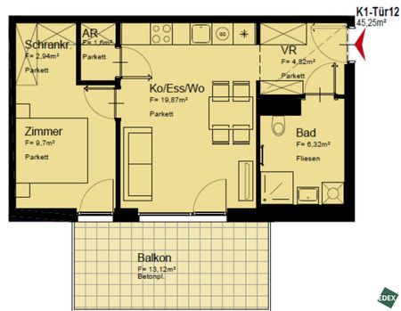 Ideal für Singles oder Paare: Moderne 2-Zimmer-Wohnung mit Balkon nahe U1 - Photo 3