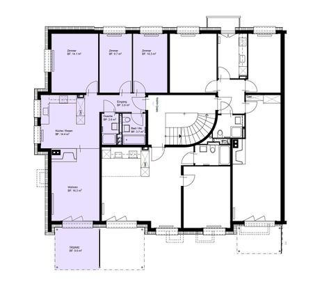 4 Zimmer, 76 m², 2. Stock - Foto 2