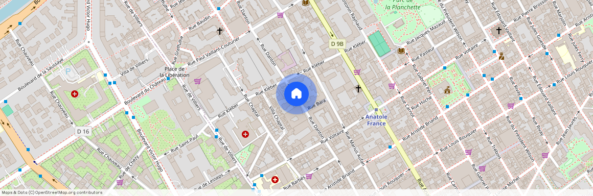 Rue Danton, Francja, Levallois-Perret