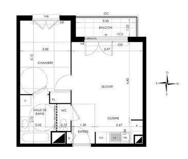 Appartement 2 Pièces 40 m² - Photo 6