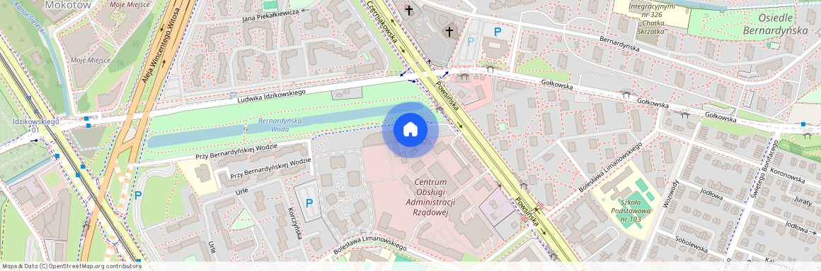 ul. Powsińska 75, Sadyba, Mokotów, Warszawa, mazowieckie